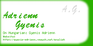 adrienn gyenis business card